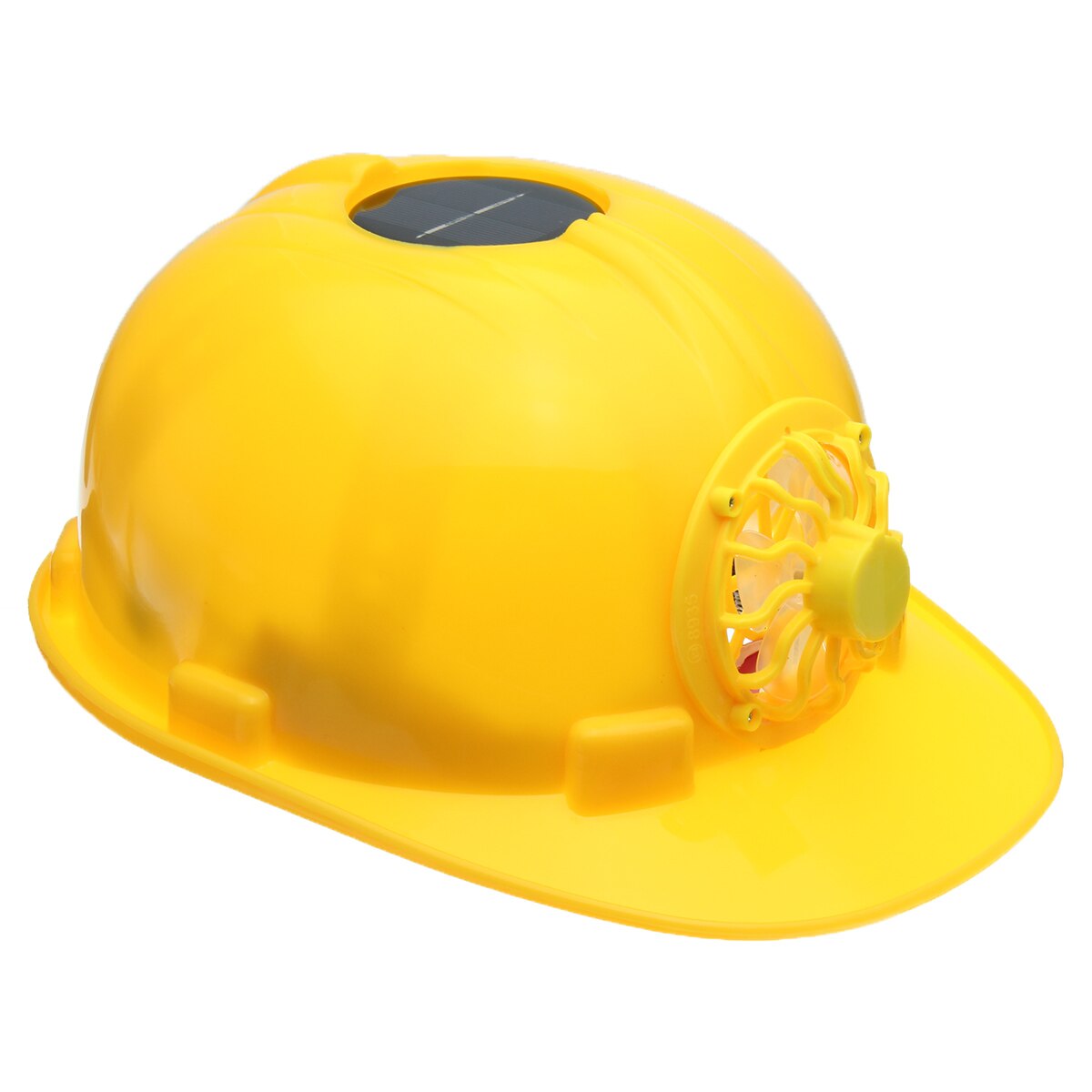 Solar Powered Cooling Fan Safety Helmet ABS Material Construction Workplace Protective Cap Outdoor Working Safety Hard Hat