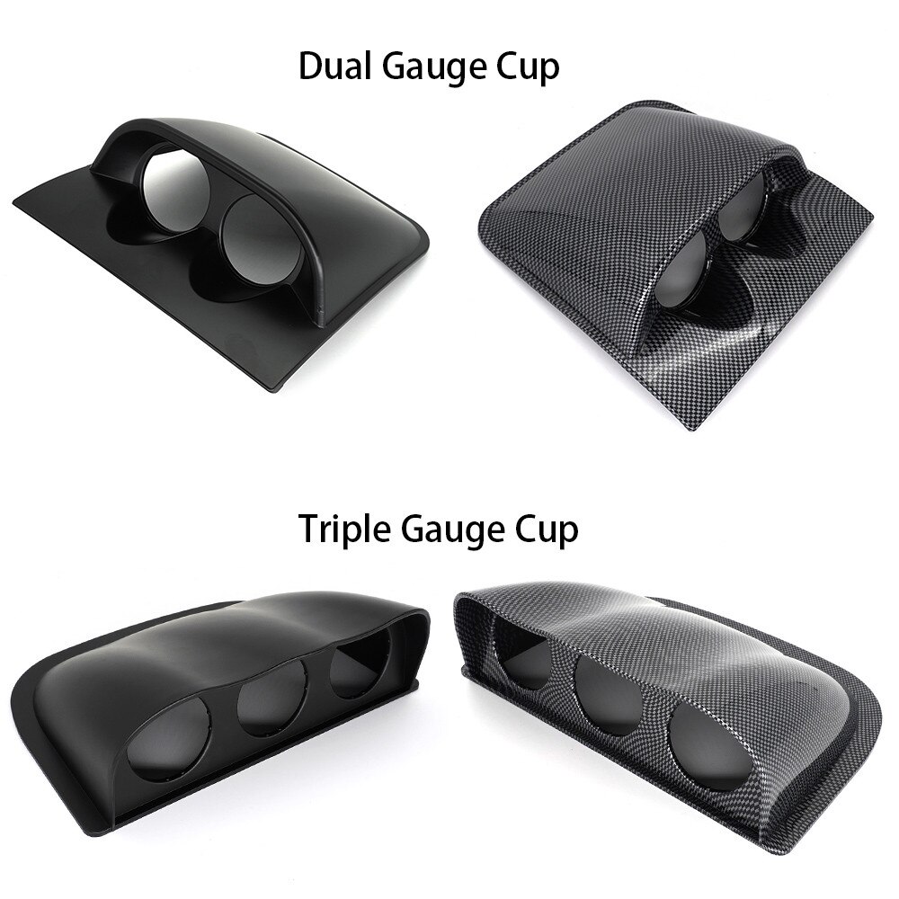2inch 52mm Car Dash Board Gauge Cup Cover Plastic Dual Triple Gauge Pod Mount Holder