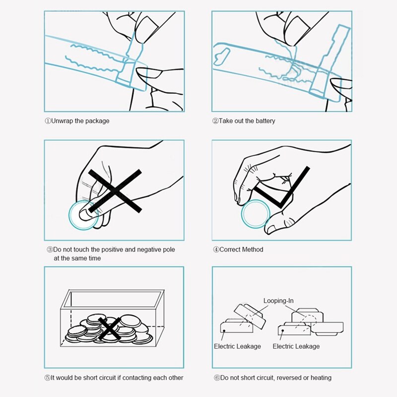 Pila de botón Cr 2032 para relojes de juguete, Control remoto, calculadora, ordenador, 10 Uds. CR2032
