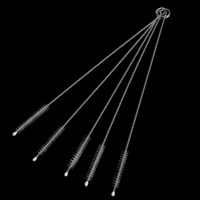 5pcs Baby Bottle Cleaning Washing Brushes Kitchen Teapot Nozzle Cleaning Tool E06F