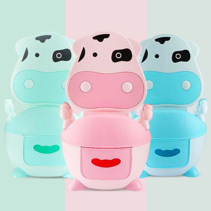 Lovely cow baby toilet,cheap kids potty,plastic baby product