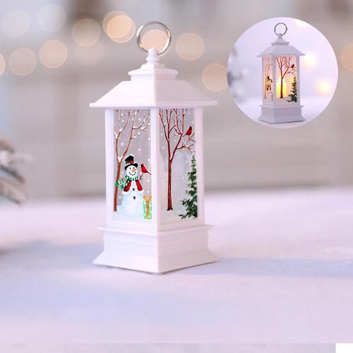Julemanden hjem dekoration led lys lampe hængende lanterne juledekoration