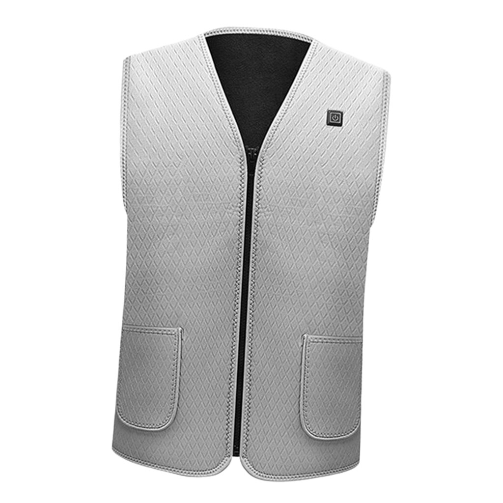 Gilet Chauffant Léger Rechargeable Unisexe - 17 Zones Chauffantes, 3 Niveaux, Étanchéité IP3 (XL)