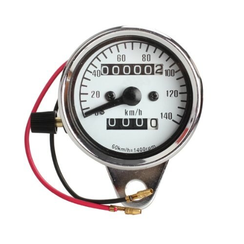 Mini elektronische snelheidsmeter voor motorfietsen met kilometerteller en nachtverlichting