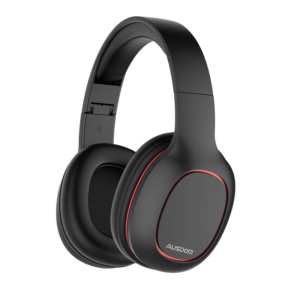 AUSDOM M09 Wireless Headphones Bluetooth 5.0 Headset Foldable Deep Bass Bluetooth Headphone for iPhone Xiaomi Support TF Card