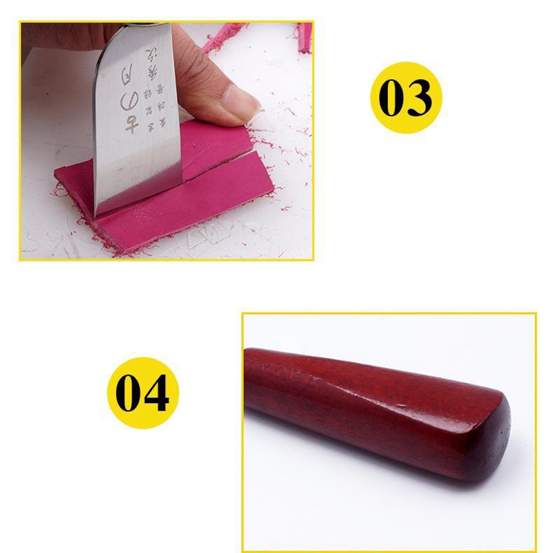 Herramientas de corte de cuero para manualidades, cuchillos de corte de cuero, cuchillo de adelgazamiento, pala de piel, herramienta de bricolaje