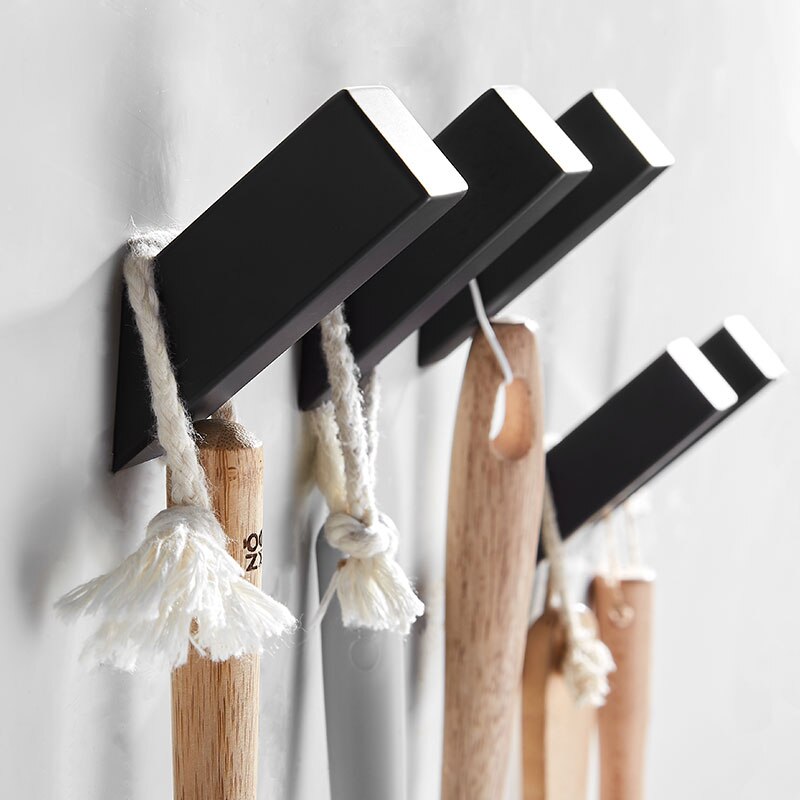 Perchero individual montado en la pared, gancho para abrigos y toallas resistente para baño, cocina y dormitorio
