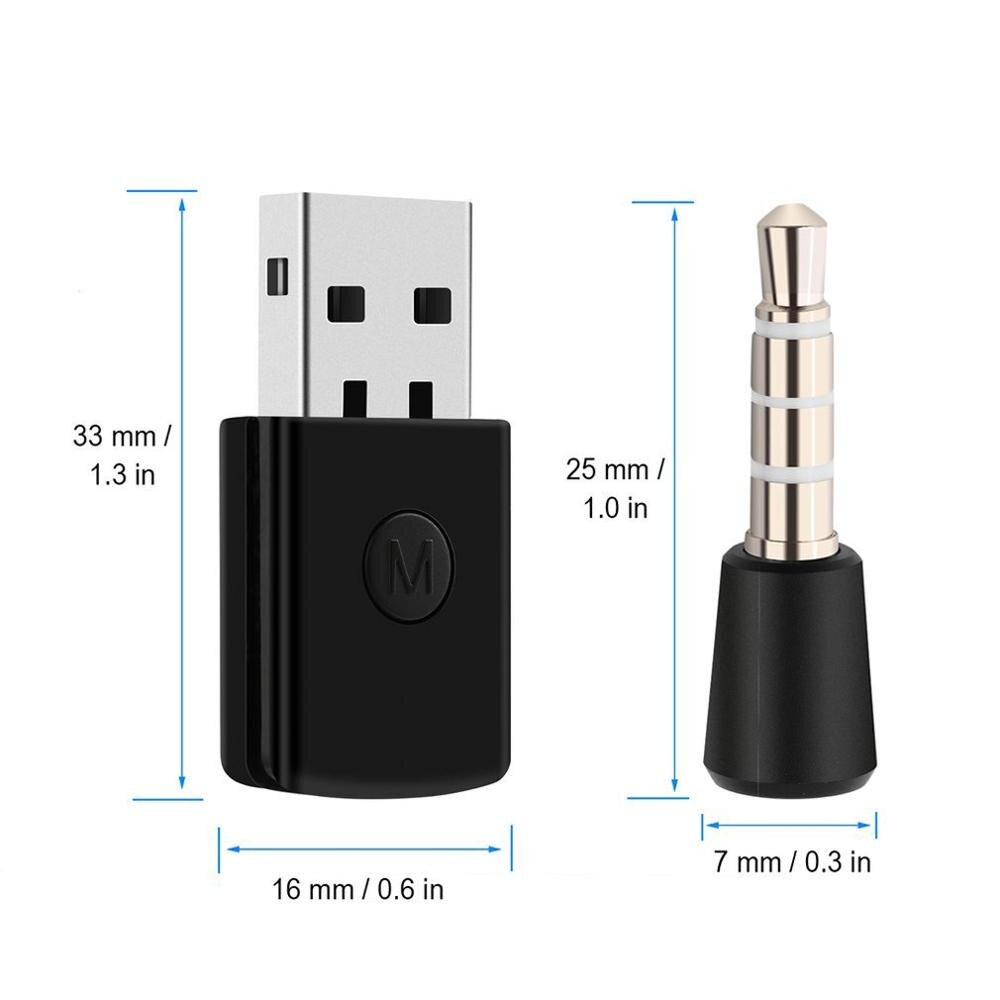 Clé USB Bluetooth 3.5mm Bluetooth 4.0 pour contrôleur PS4 Performance Stable dernière Version adaptateur USB