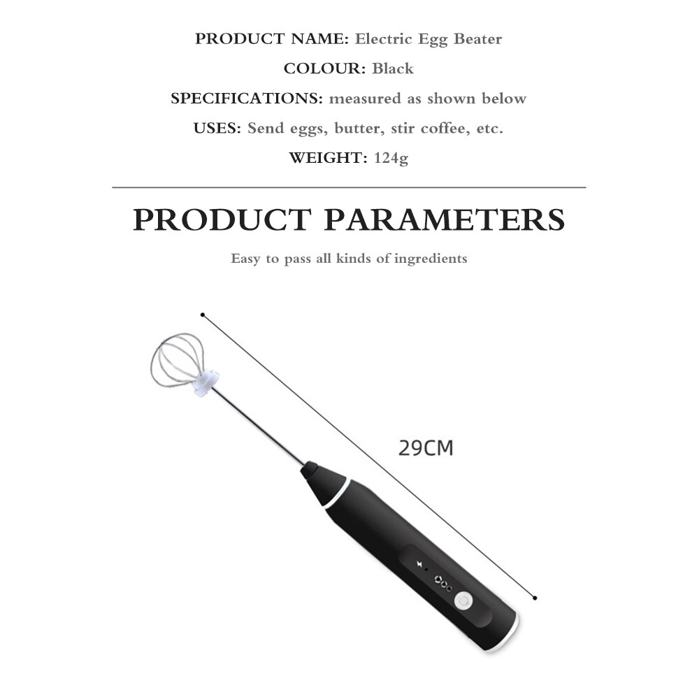 Batidor de doble resorte recargable por USB, Espumador de leche eléctrico, utensilio manual de acero inoxidable para hacer espuma de leche, mezclador de bebidas, dos velocidades