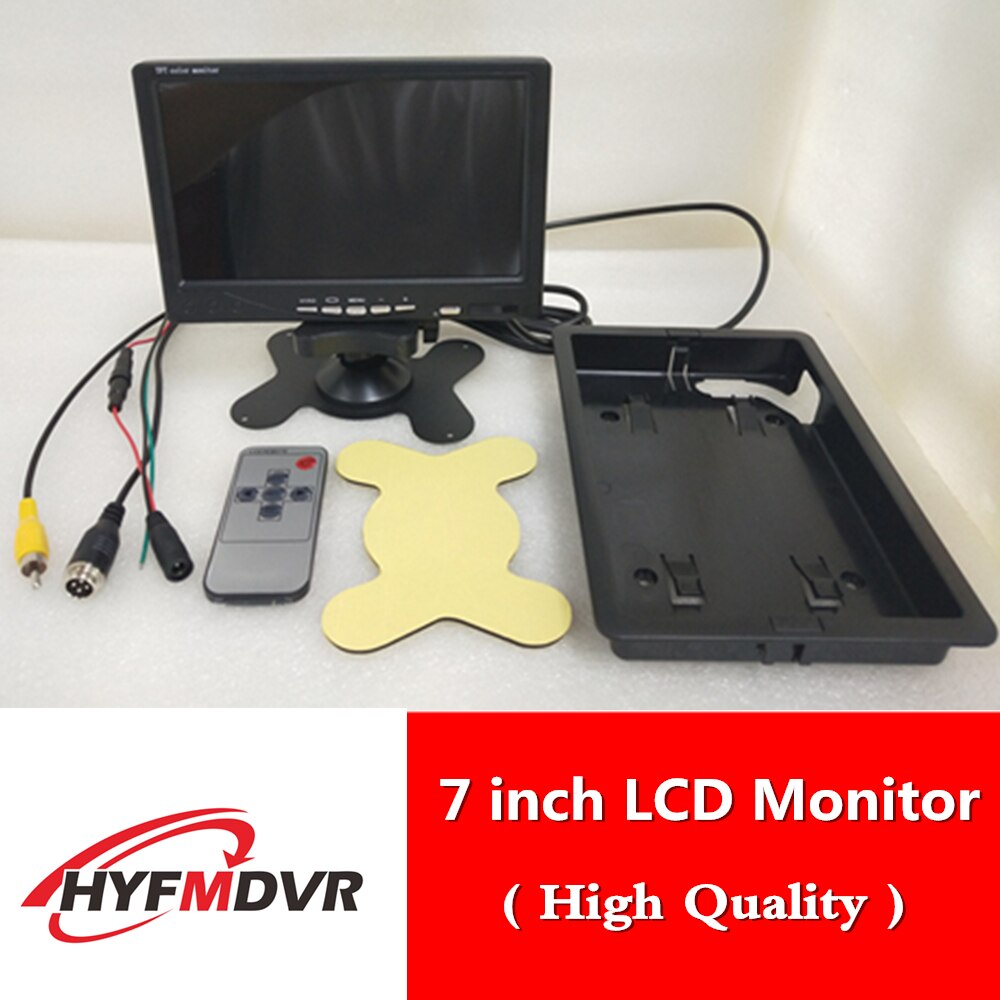 Factory direct 7 inch LCD monitor vehicle monitor special monitor aero head /AV common head interface two in one