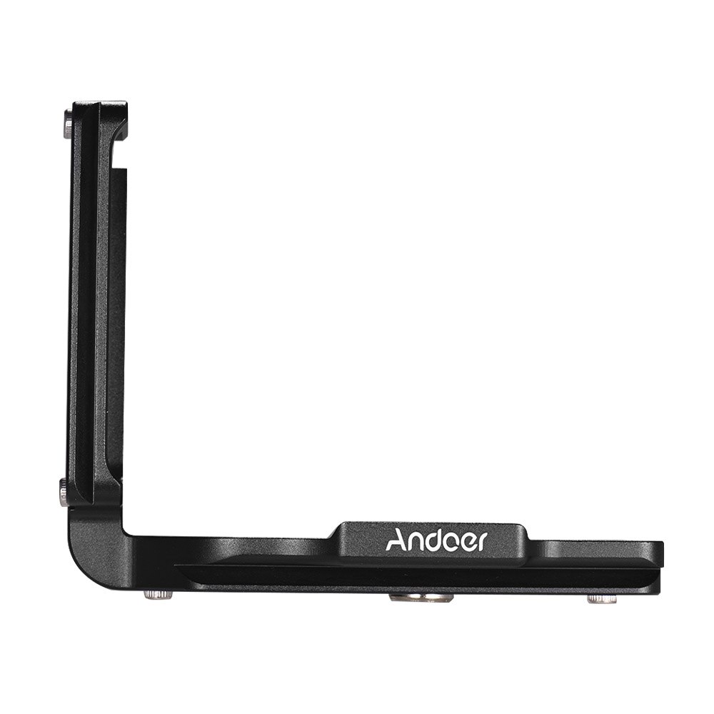 Andoer L Vorm QR Quick Release Plate voor Nikon D850 Camera Beugel Aluminium