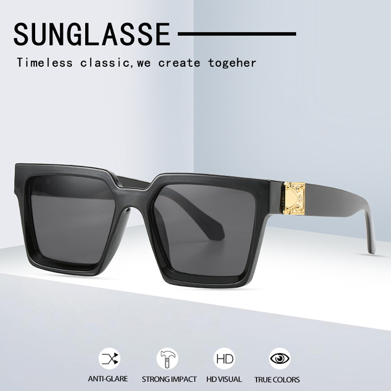 Square Sunglasses Men Luxury Brand Men Eyeglasses Luxury Retro UV400 Gafas De Sol Hombre