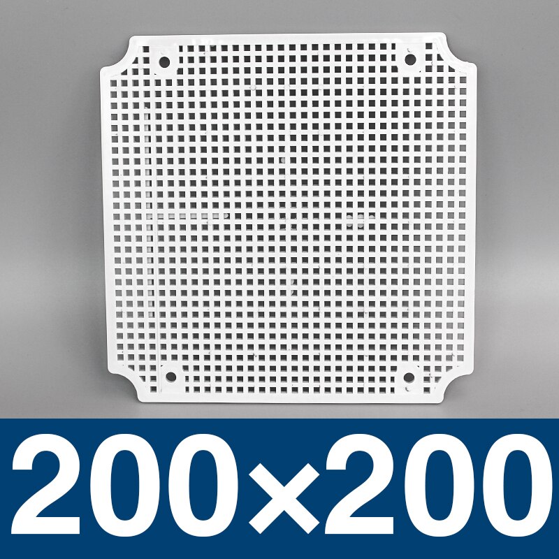 waterproof box fixed base plate IP67 waterproof junction box base plate ABS honeycomb mounting base plate Outdoor monitoring: 200x200