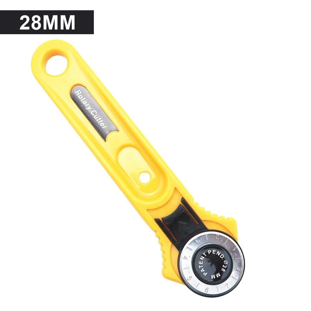 Rueda de rodillo de retazos de 28mm, cuchillo redondo de corte de tela, cuchillo para artesanía de cuero, cortador rotativo para telas de cuero: 28mm Hob Cutting