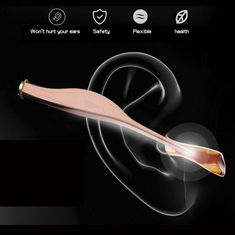 Rechargeable 1set Ear Safe Visible Moderate Painless Ear Cleaner Earwax Removal Tool Earpick
