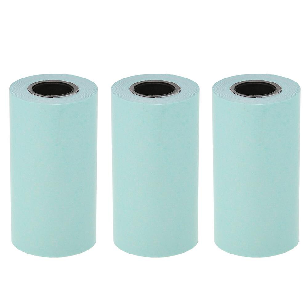 3 Rolls Thermal Printing Sticker Paper 57x30mm Coreless Adhesive Thermal Photo Paper for Mini Pocket Photo Printable Media