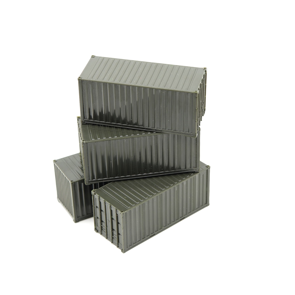 20GP 1/87 HO Scale Model Train Container Freight Car For Railroad Railway Accessories Layout