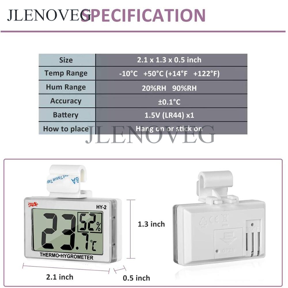 Reptology Reptile Hygrometer Humidity and Temperature Sensor Gauges