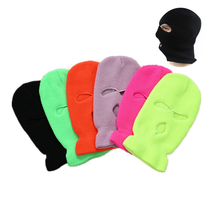 Balaclava Pink Ski Maks Hat Winter Cover Neon Mask Green Halloween Cap for Party Motorcycle Bicycle Cycling Balaclava Warm Mask