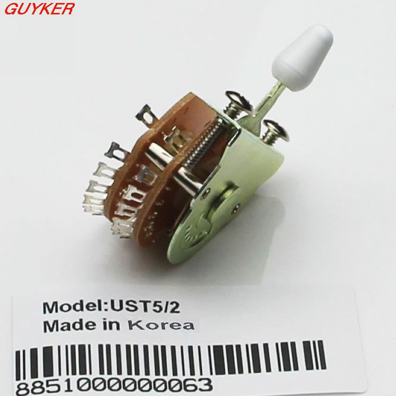 Oak 5 Way Super Lever Guitar Switch For ST Double Pole CODE:UST5/2