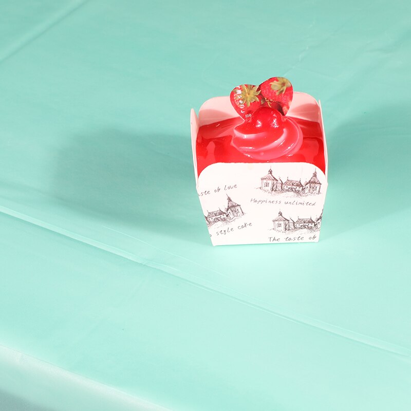 Mantel desechable D & Z PE verde menta 1 ud. Cubierta resistente al aceite impermeable para Picnic o de cumpleaños