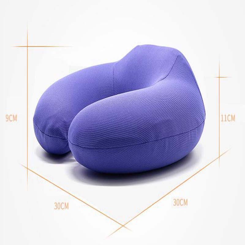 Rese-nackkudde för resor bil flygplan memory foam sommar andas u-formade kuddar kontor tupplur sovkudde