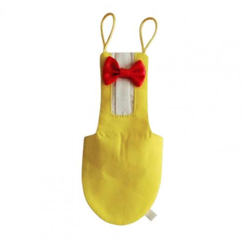 Lovely Parrot Flight Suit Nice-looking Dress-up Washable Parrot Bird Nappy Clothes: Yellow / XL