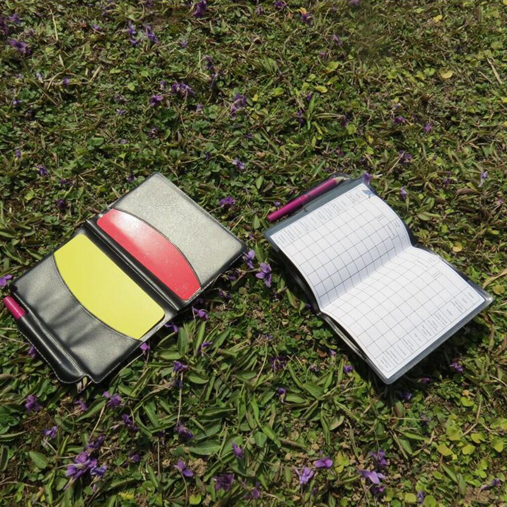 Football soccer Referee Cards Volleyball Football Sport Wallet Score Notebook Pencil Set Sales brand