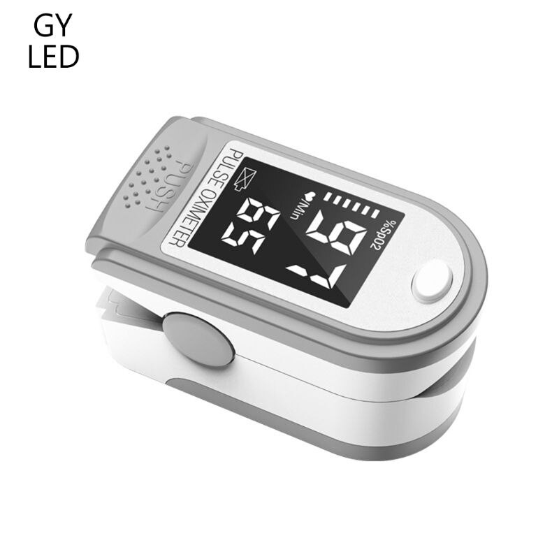 Fingerspitze Pulsoximeter Blutdruck Herz Bewertung SPO2 Monitor OLED Finger Oximeter: grau LED
