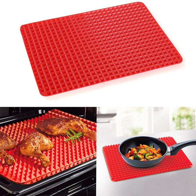 Bbq multifunktionale silikon-grillmatte mikrowelle mat madlavning ovn bageplade køkkenredskaber