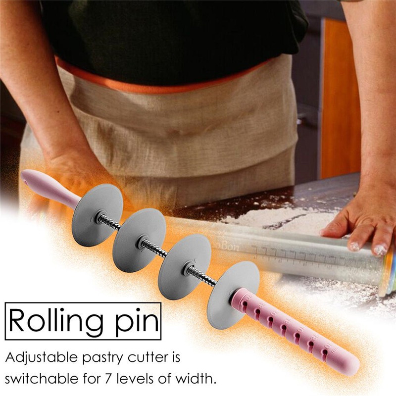 Verstelbare Rolling Pin Multifunctionele Croissants Brood Ijzer Slicer Non-stick Verwijderbare Deeg Noodle Keuken Tool Mold