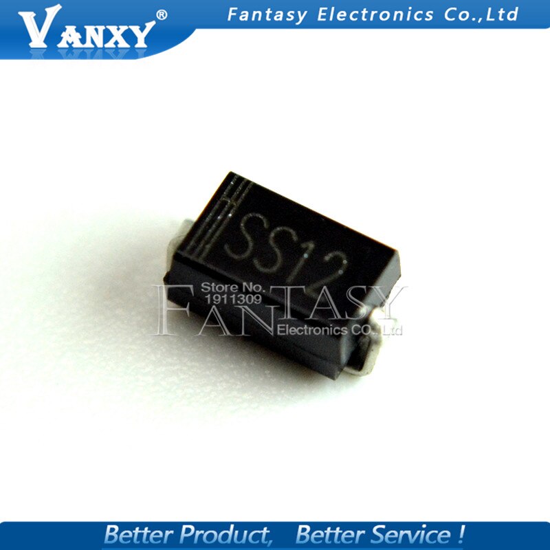 100 stk sma 1 n 5817 smd 1a 20v do -214ac in5817 schottky diode  ss12