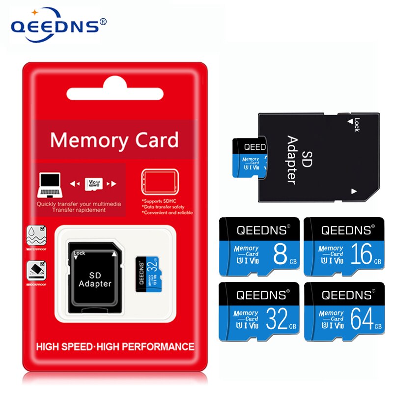 Smart SD Mini TF Card 64gb 128gb 256gb U3 Class10 High Speed Memory card 8gb 16gb 32gb 64 gb flash drive card Camera &amp; Phone