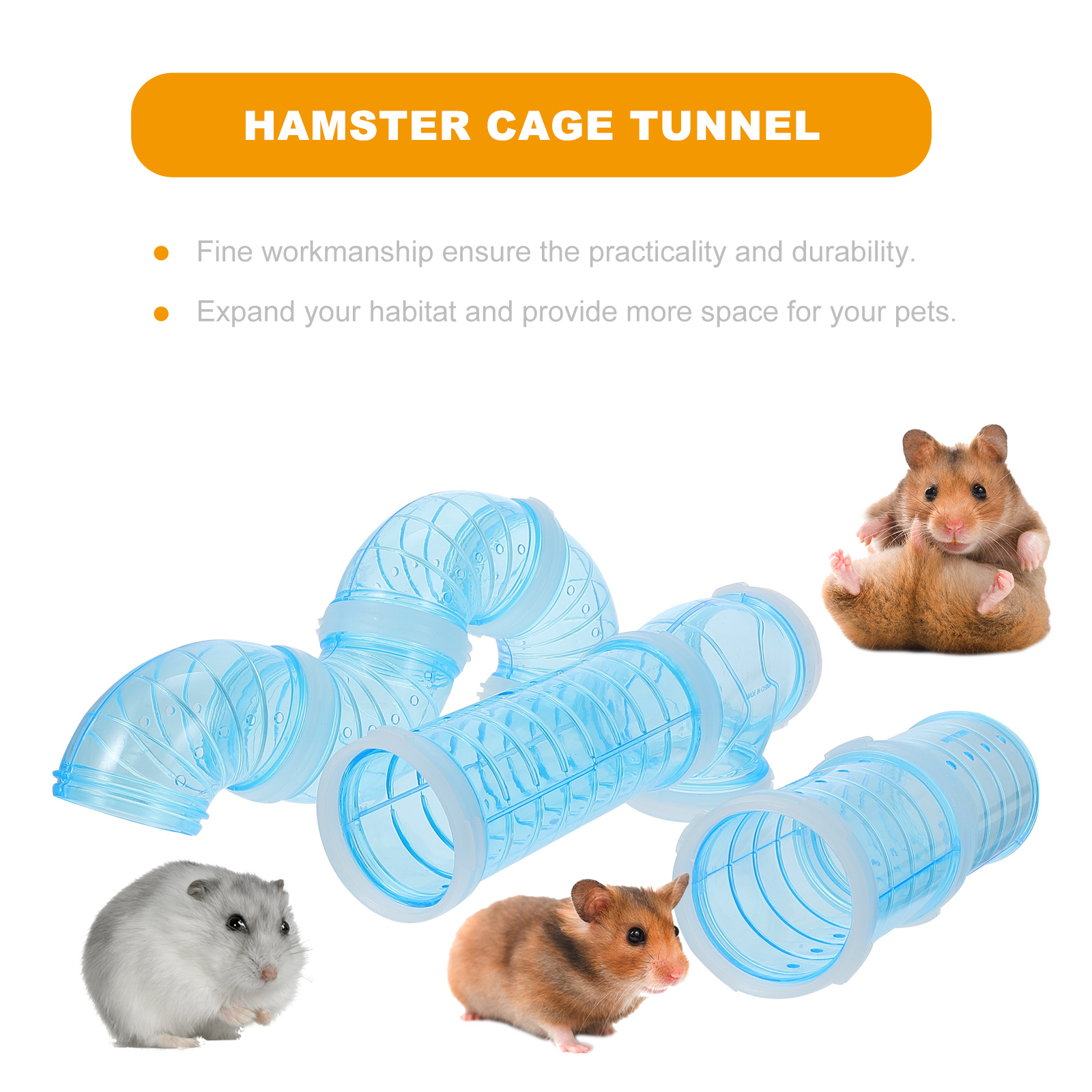 Tubos de conexión para jaula de hámster, placas de conexión para aventura, tubo externo DIY, jaula para hámster, suministros para mascotas pequeñas