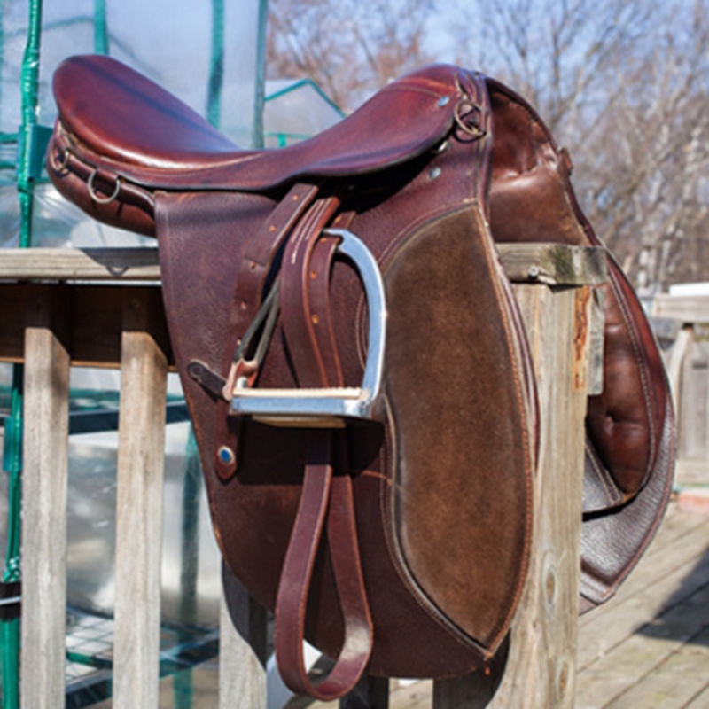 2PCS Children Adults Durable Horse Riding Saddle For Horse Rider Lightweight Wide Track Anti Slip Equestrian