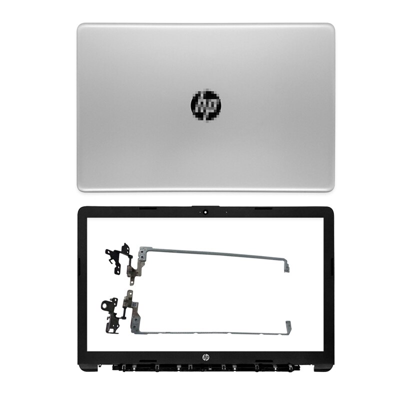 Nowa tylna pokrywa LCD/pokrywa przednia/zawiasy/podparcie dłoni/dolna obudowa do HP 15-DA 15-DB 15-DX 250 G7 tpn-c135 górna pokrywa srebrny L20434-001: Silver ABhinges
