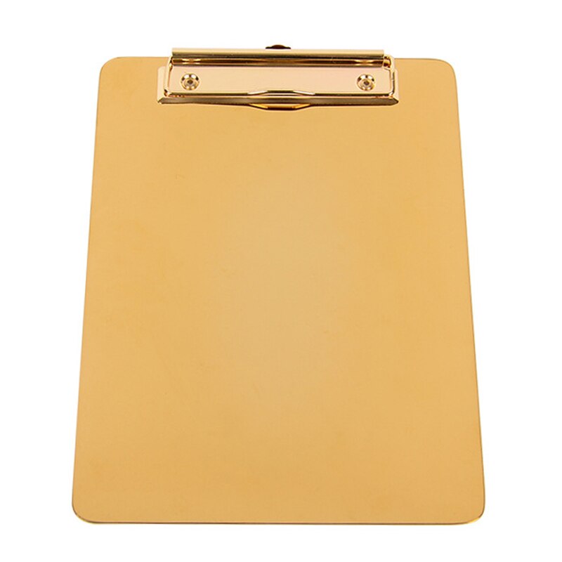 Gold Menu Folder Document File Folder A5 Board Clip Student Stationery Writing Hardboard