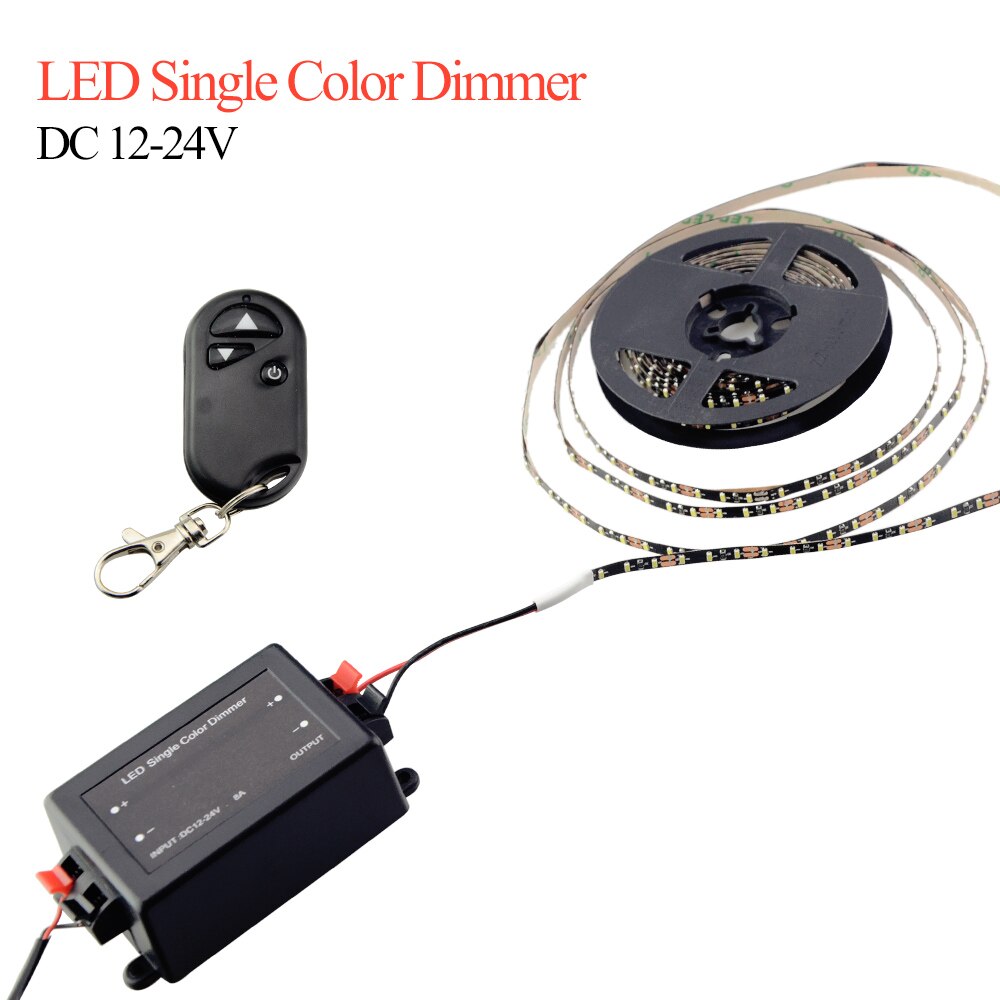 3 Key RF Remote Control 12V 24V 8A DC Dimmer Led Wireless Dimmer Led Switch Controller 12 V For Single Color Light Strip
