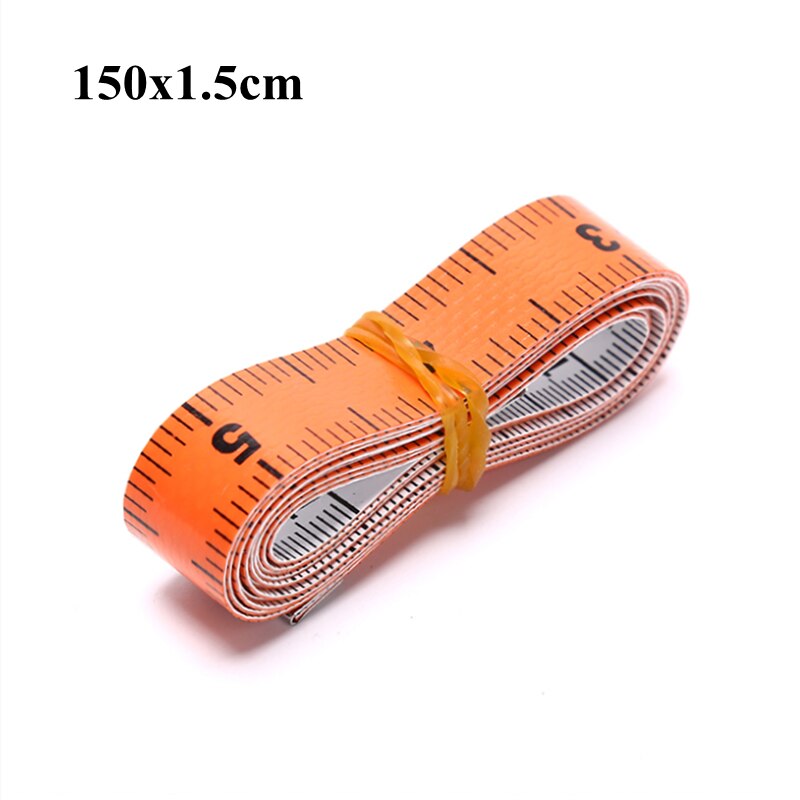 1pc 60in 150cm kroppsmått linjal sömnad skräddare måttband mini mjuk platt linjal centimeter meter sömnad måttband: G4 orange