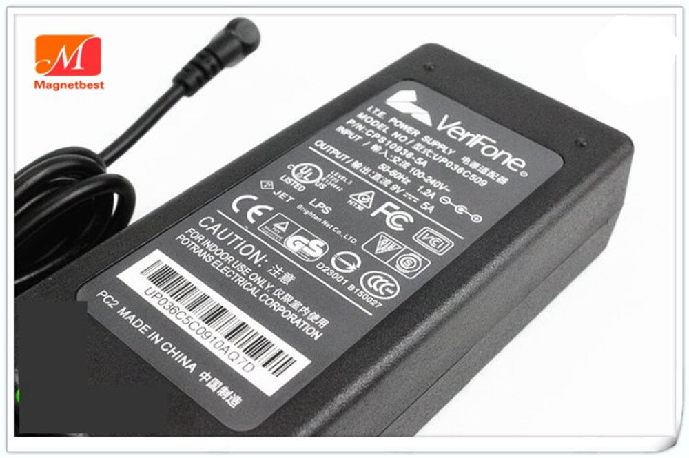 Adaptateur de chargeur pour verefone 9v 5a AC DC, Machine de point de , Machine de carte de crédit, alimentation pour 9v 4a 9v 3a