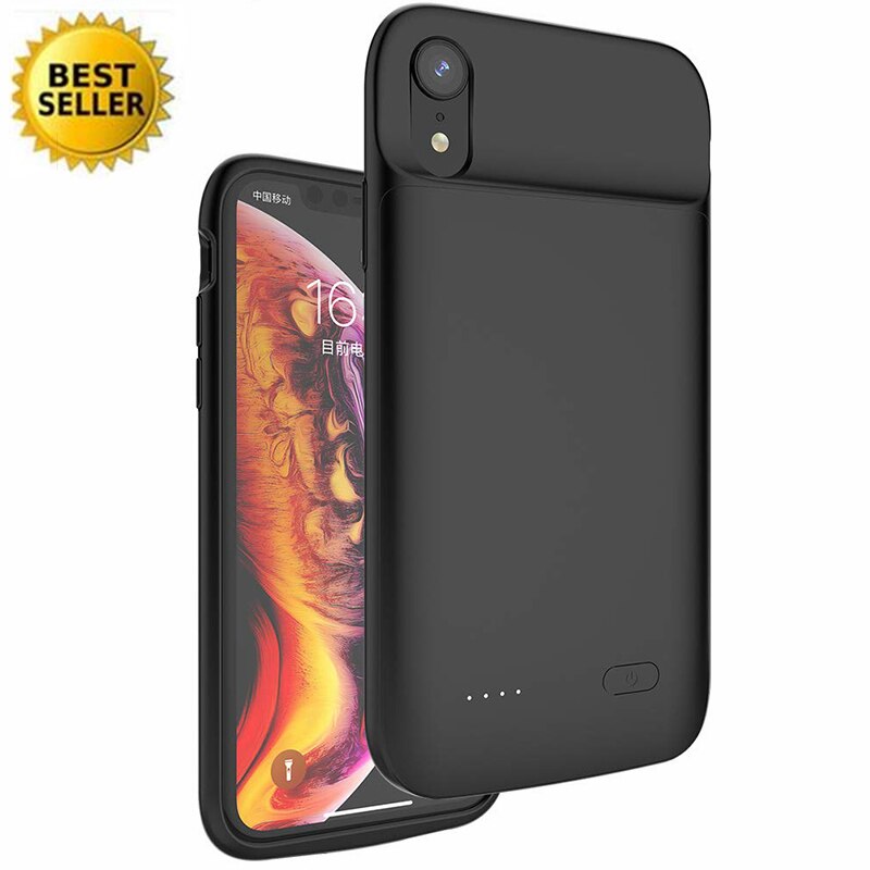For iPhone XR 5000 mAh Battery Case Audio output Soft Silicone Cover Charging Power Bank For iPhone XR Battery Case