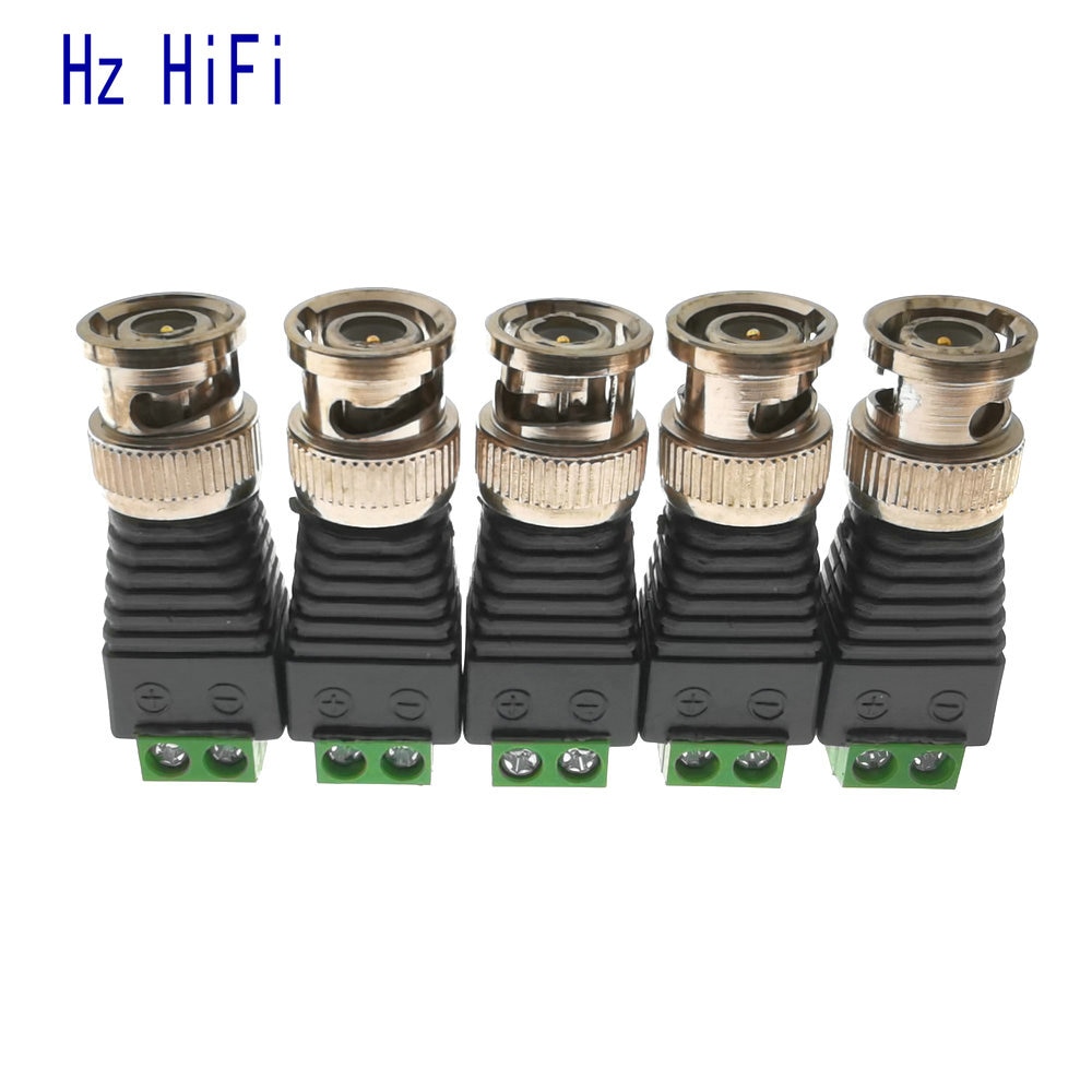 2PCS BNC Male to screw terminal Connectors for AHD Camera CVI Camera TVI Camera CCTV Camera Coaxial/Cat5/Cat6 Cables