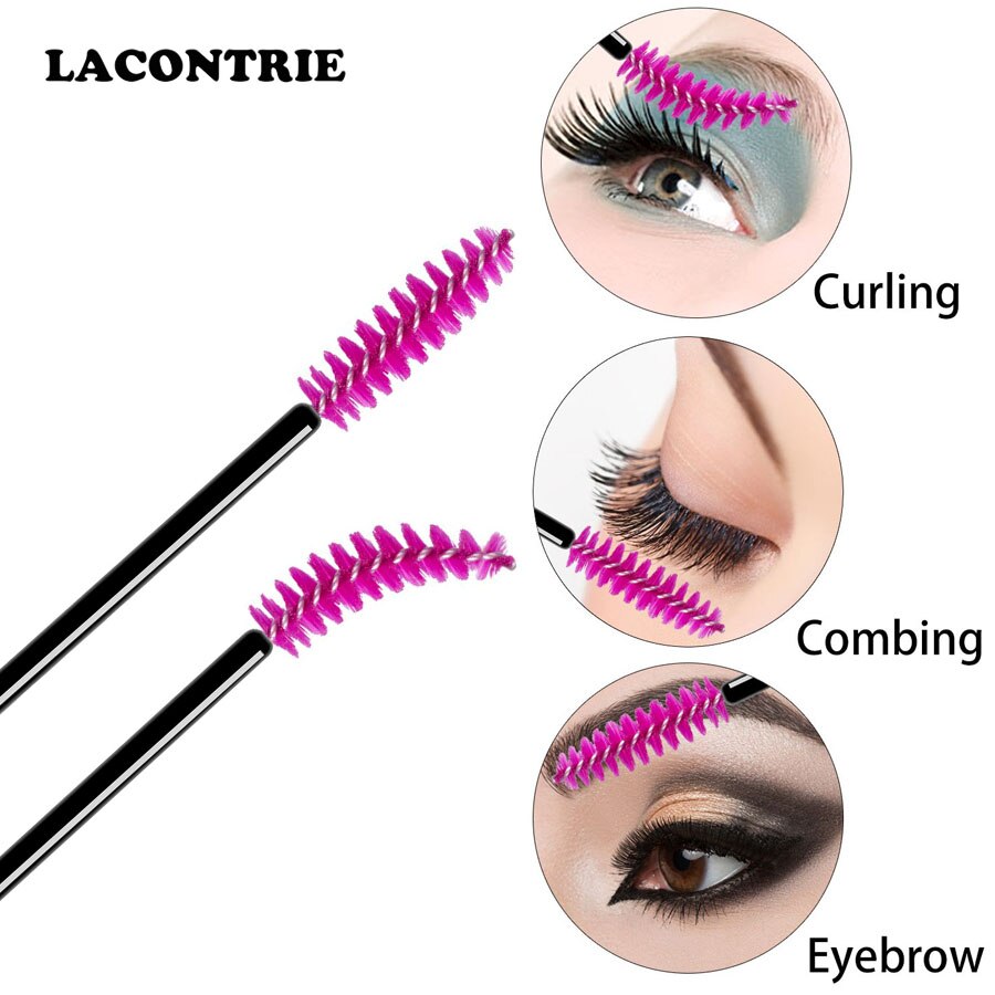 Wimpers Cosmetische Borstels Voor Wimper Extension Wenkbrauw Applicator 50/100 Pcs Individuele Wegwerp Lash Lash Lift Borstels