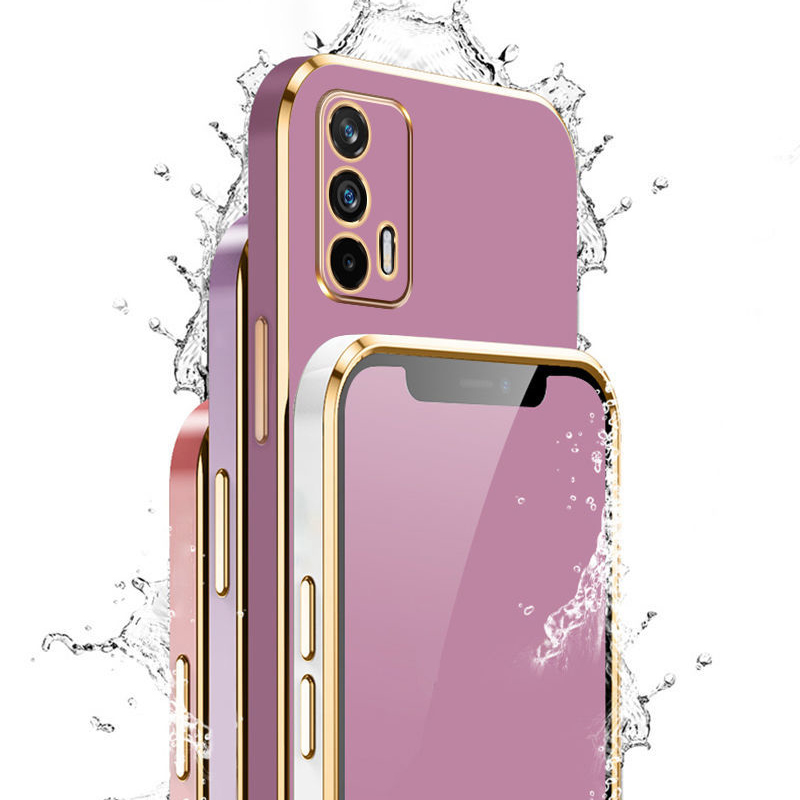 For Realme GT Neo2T Case Realme GT 5G Phone Case Realme GT Neo Flash Realme GT Neo Luxury Square Plating Shockproof Back Cover