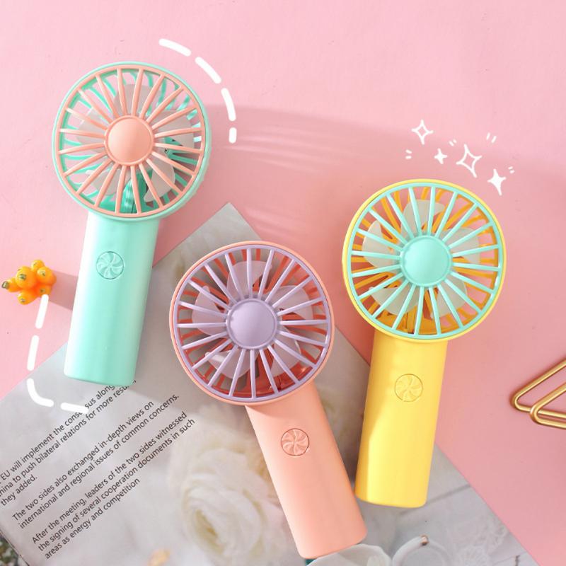 Summer Portable Mini Fan 400mAh USB Rechargeable 360° Rotating Handheld Air Conditioner Cooler Office Outside Travel Artifact