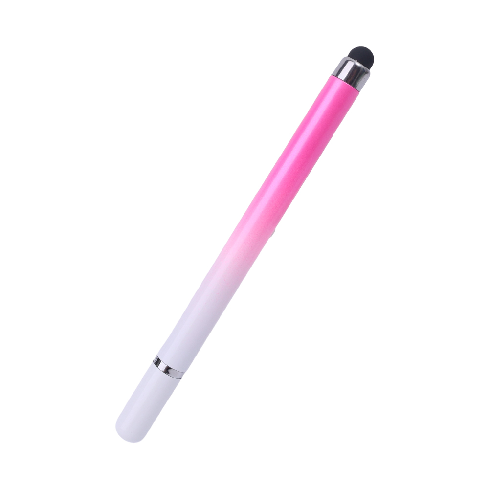 Lápiz óptico Universal 2 en 1 para tableta, lápiz capacitivo de dibujo para teléfono móvil, IPad, teléfono móvil, tableta, lápiz táctil capacitivo: Oro