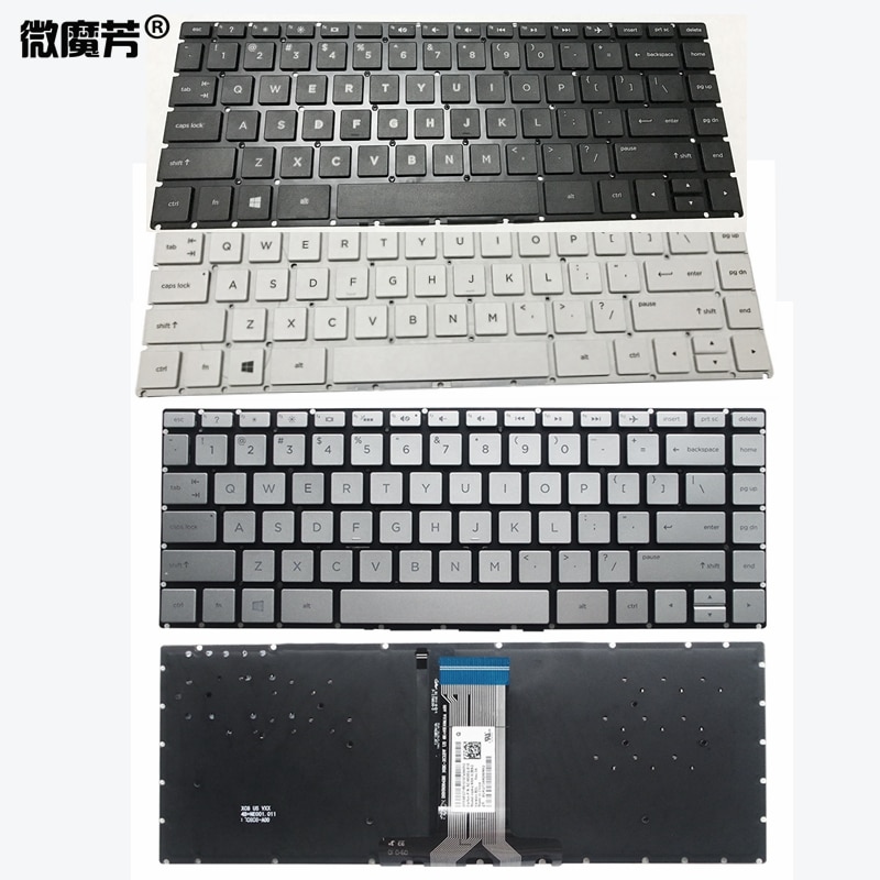 Os laptop tastatur til hp pavilion  x360 14-ba 14t-ba 14m-ba 14-bs 14-bs000 bs100 tpn -w125 q186 q189 c121 baggrundsbelyst