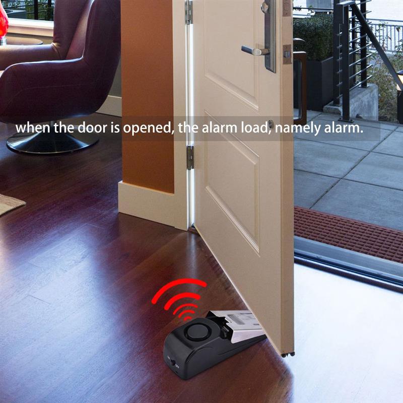 Portable Carrying Female Personal Outdoor Alarm Smart Sensor Wireless Vibration Door Stop Alarm Block Security Alarm System