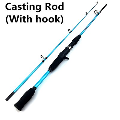 Spinhengel, werphengel, handlokmiddel, carbon feederhengel, karpervliegvistuig, pesca 1.5m 1.8m 3g-21g, ultralicht, reissurfen: Hemelsblauw / 1.8 m