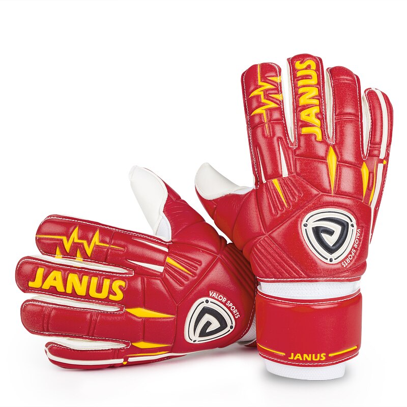 Los hombres de las mujeres de guantes de portero de espesar de fútbol PVC guantes 5 dedo salvar guardia puede ser eliminado guantes de portero extraíble